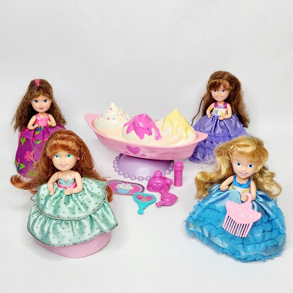 Vintage Cupcake Dolls & Accessories Toy Lot 90's Collectibles